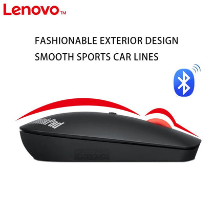 Mouse Sem Fio Lenovo ThinkPad Wireless Mouse 4Y50X88822 Mouse Dual Bluetooth Mouse de Escritório Mouse Laser Preto Mouse Ergonômico Mouse para Notebook