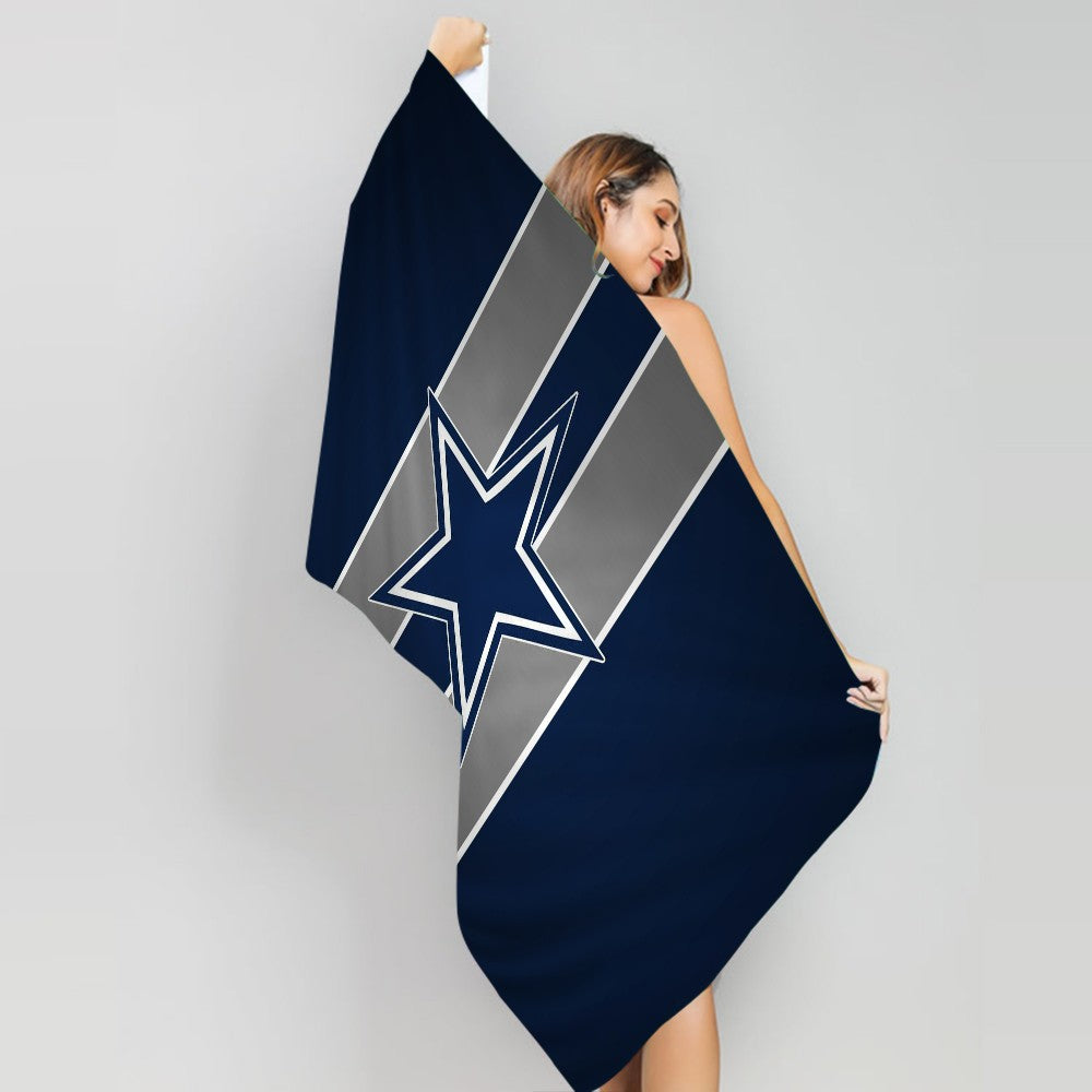 Dallas C-Cowboys Prayer Big Microfiber Beach Towels Quick Dry Towel Sand Beach Towels Pool Towel for Travel Swim Pool Yoga