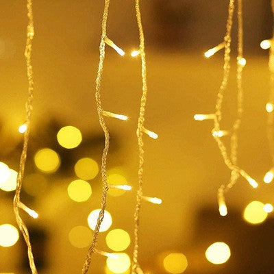 5M Christmas Garland LED Curtain Icicle String Lights Droop 0.4-0.6m AC 220V Garden Street Outdoor Decorative Holiday Light