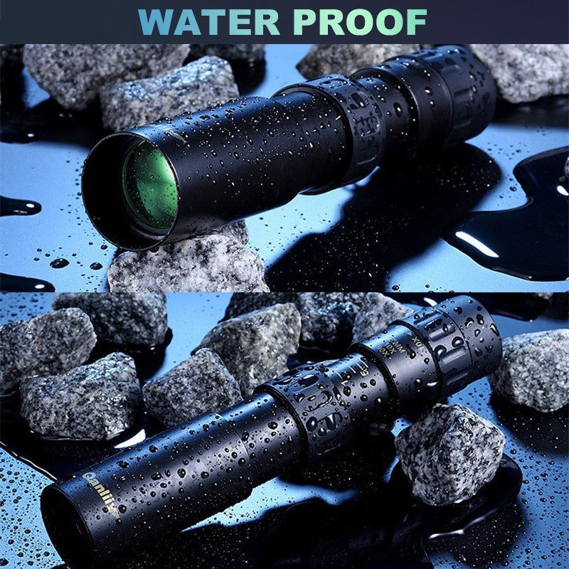 Telescópio com Zoom 10-300x40 HD 4K Binóculos Potentes Portáteis Longo Alcance Monocular Profissional BAK4-Prismático Para Caça e Acampamento