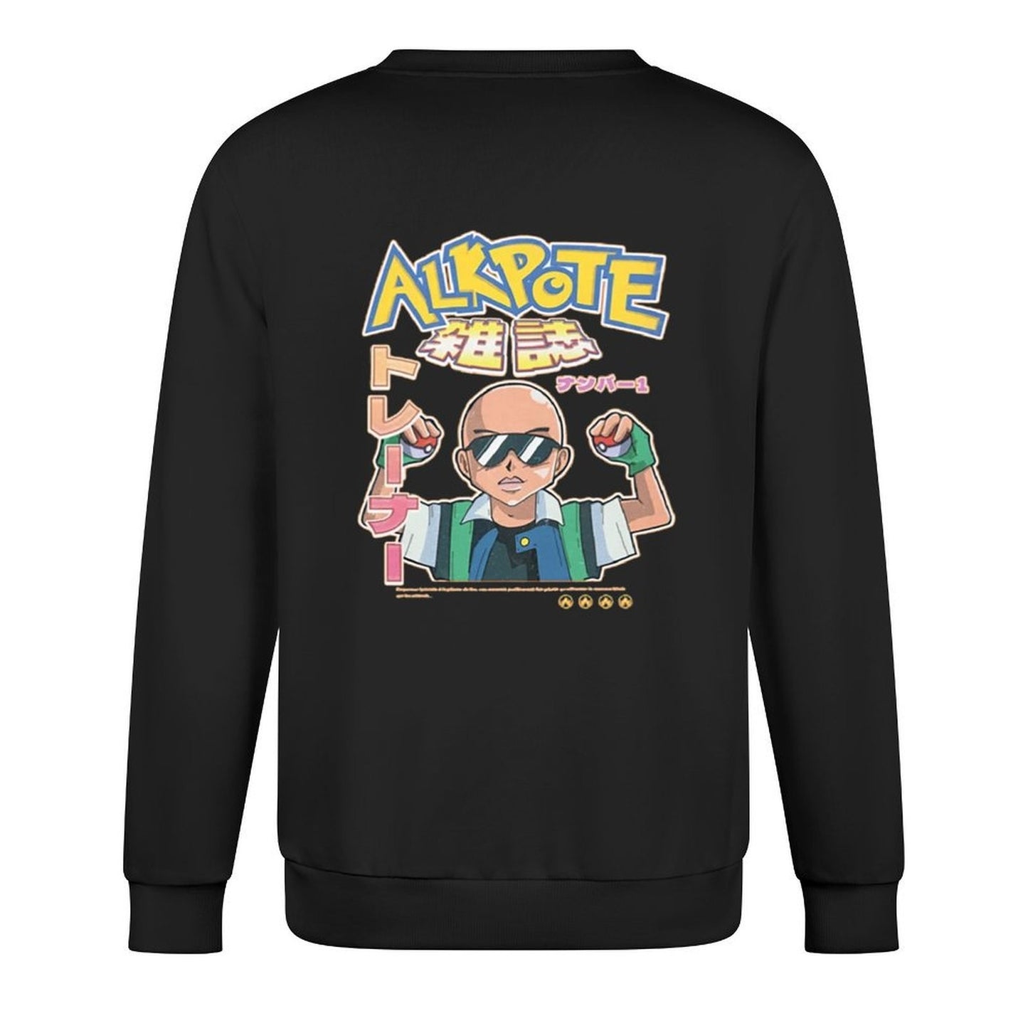 Alkpote pokepote classique Pullover mens clothing men clothes men's sweat-shirt set autumn clothes oversize sweatshirts