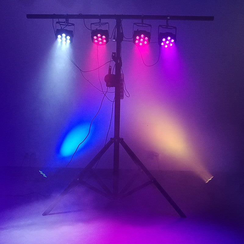 SHEHDS 1pcs LED 7x12W  Par Light 7x18W RGBWA+UV Moving Head Light Wash DMX 512  DJ Dicso Nightclub Party Christmas Audience