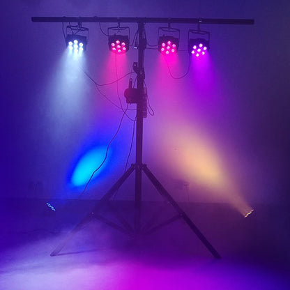 SHEHDS 1pcs LED 7x12W  Par Light 7x18W RGBWA+UV Moving Head Light Wash DMX 512  DJ Dicso Nightclub Party Christmas Audience