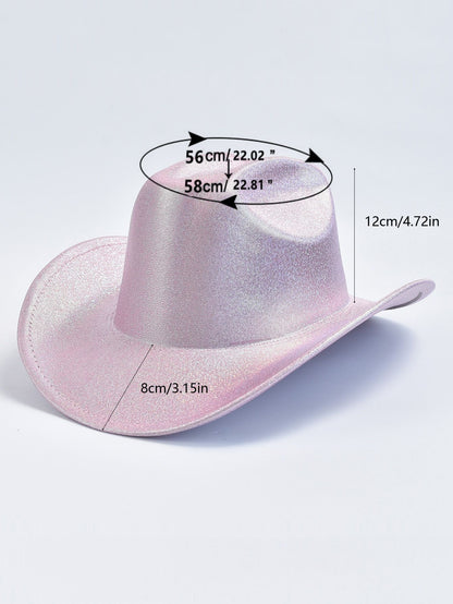 Women Solid Sequin Fedora Hat Fashion Festival Party Wedding Dress Hats Cowgirl Jazz Cap