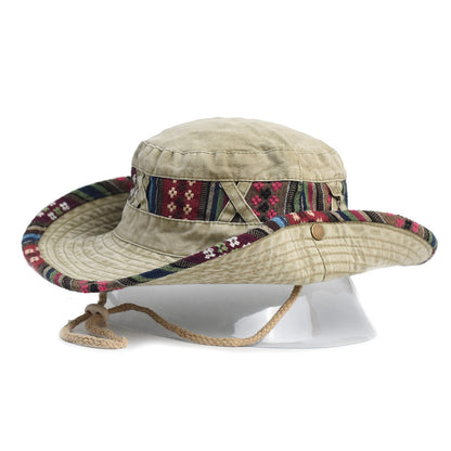 2024 Fashion Summer Bucket Hat Outdoor Camping Cap Hiking Fishing Hats Fishing Accessories Bike Accessories Cowboy Hats Sun Caps