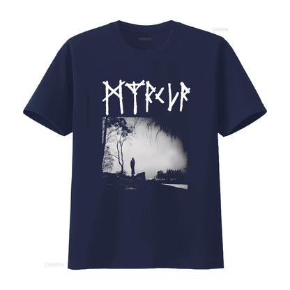 myrkur m T Shirt vintage Washed Top For Everyday Wear Soft Comfortable streetwear graphic Casual Stretched homme fashion