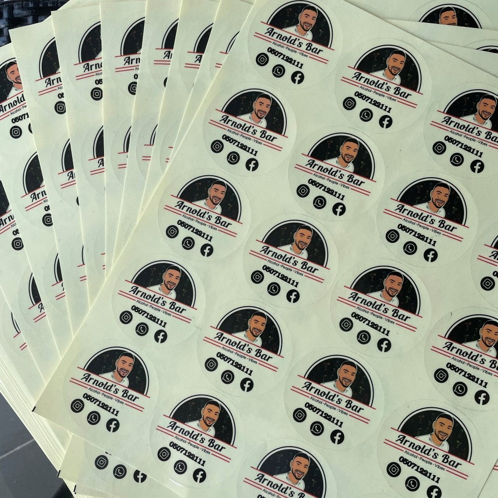 1000 PCS Custom Stickers Customize Logo Label Sticker Personalized Stickers Packaging Labels Design Your Own Sticker