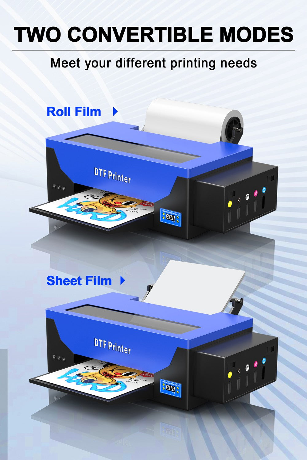 US STOCK A3 DTF Impresora Directly Transfer Film Printer A4 DTF T-shirt Printing Machine with White Ink Circulate DTF Printer A3