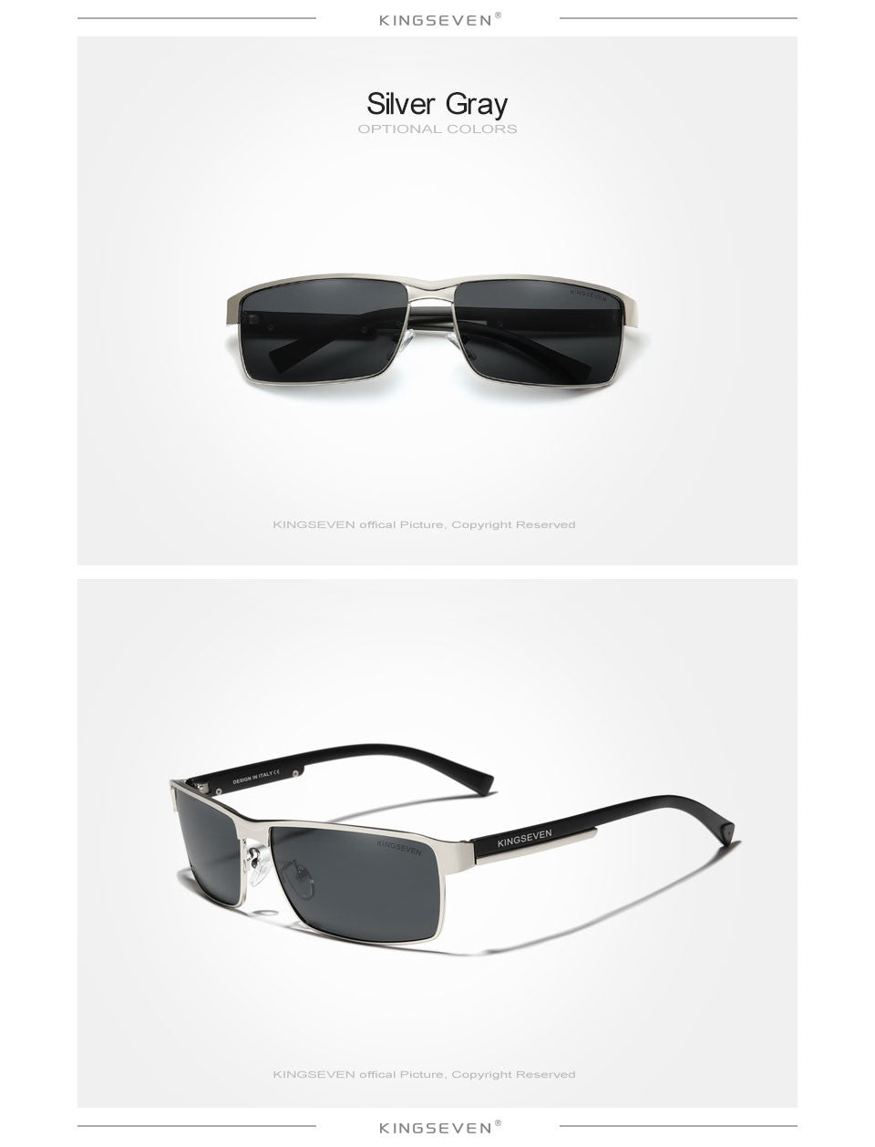 KINGSEVEN New Photochromic Sunglasses Men Chameleon Polarized Pilot Sun Glasses Driving Square Eyewear Men's Sun Glasses Male