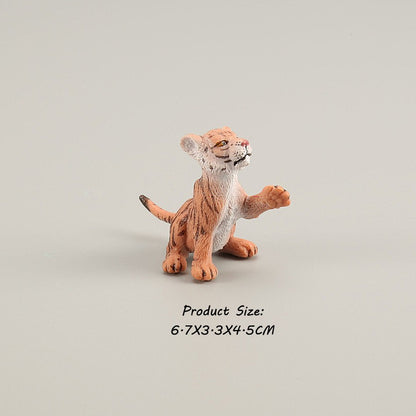 Brinquedos de Figuras de Animais Selvagens Leão Tigre Leopardo Pantera Guepardo Brinquedos de Plástico Animais da Selva Bonecos de Ação Presentes para Crianças