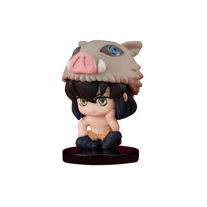 Atacado de Bonecos em Miniatura Q Posket Demon Slayer 5pçs 10pçs 15pçs Kits Kimetsu No Yaiba Pequenas Bonecas de PVC Decoração de Mesa