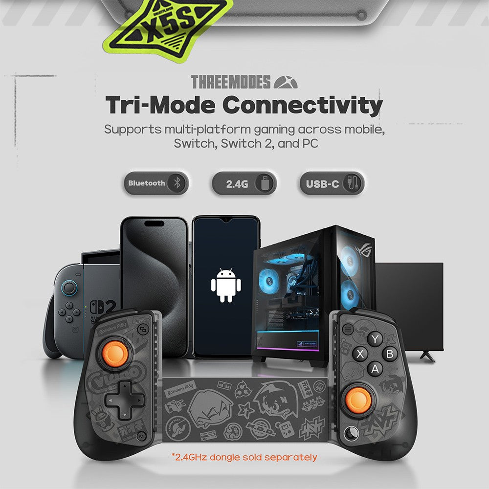 GameSir X5s Mobile Gamepad Zenless Zone Zero Edition Android iOS iPAD Mini Phone Controller for Switch 2/1 Hall Effect Sticks