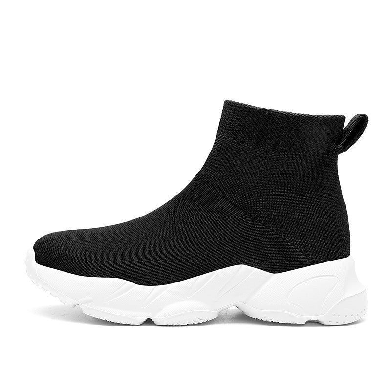 Kid Shoes Sneakers Fashion Knit Luxury Designer High Top Children Shoes Comfortable Casual Running Sports Tennis Shoes Boy Girls