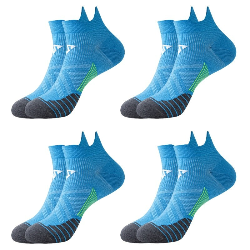 4pairs/Lot Woman Men's Socks Compression Breathable Basketball Sports Cycling Running Towel Socks High Elastic Tube Socks