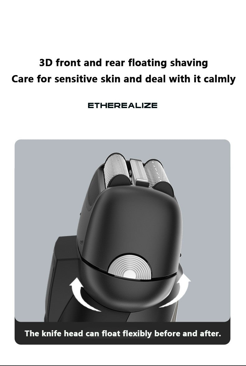 MOTAWISH Electric Shaver Reciprocating High and Low Two-speed Adjustable Shaver Full Body Washable Type-c Rechargeable Shaver