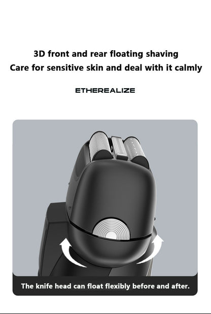 MOTAWISH Electric Shaver Reciprocating High and Low Two-speed Adjustable Shaver Full Body Washable Type-c Rechargeable Shaver