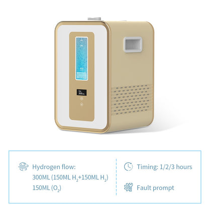 Gerador de Água Hidrogenada Medicinal 300ml Máquina de Inalação de Hidrogênio H2 O2 HHO Dispositivo de Respiração Inalador de Hidrogênio com Saída Dupla
