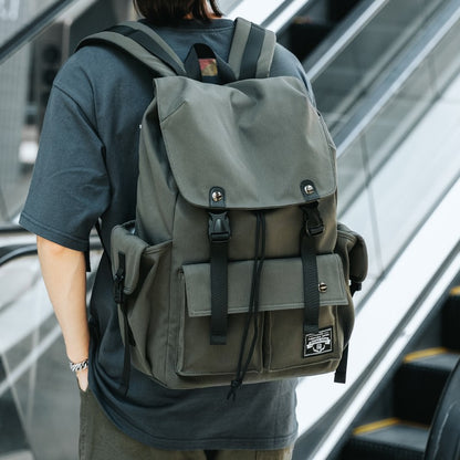 Mochila Masculina Impermeável de Grande Capacidade com Cordão para Homens Oxford Durável Viagem Faculdade Aluno Notebook Escola Livros