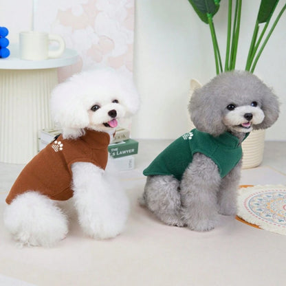 Suéter de Lã Aconchegante para Cães - Calor de Inverno para Raças Pequenas a Médias, Roupa Pet Estilo Pulôver, colete para cães pequenos, colete para gatos