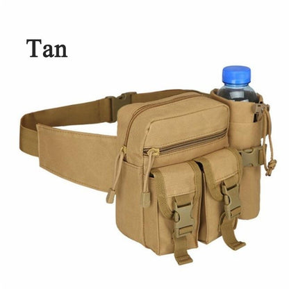 Men's Tactical Casual Fanny Waterproof Pouch Waist Bag Packs Outdoor Military Bag