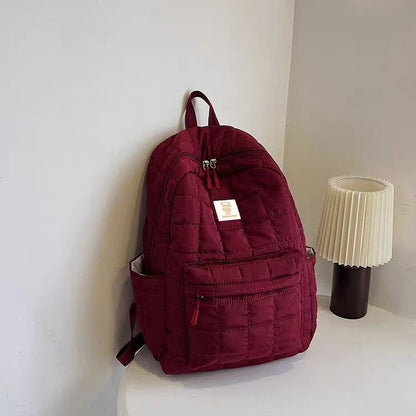 Minimalist New Fashionable Backpack Korean Edition Casual Cotton Backpack Commuter Backpack