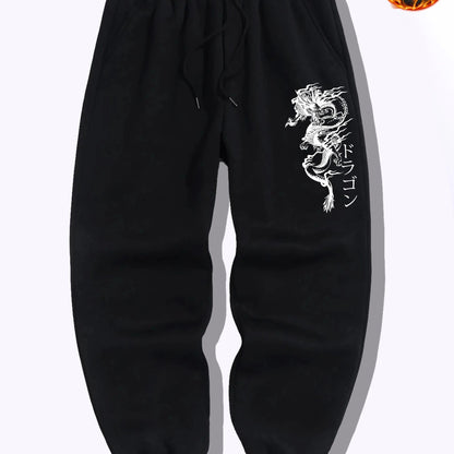 Harajuku hip-hop men's printed pants  Y2K Gothic casual leggings  sporty fashion  streetwear