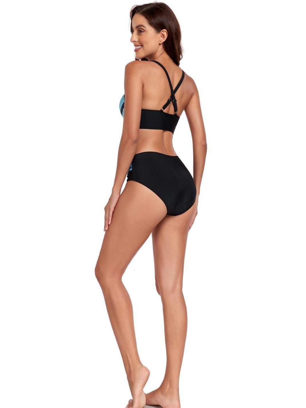 Swimwear For Girls Women High Waisted Bikini Sexy Push Up Two Piece Swimsuits Vintage Swimsuit Two Piece Retro Ruched ??????