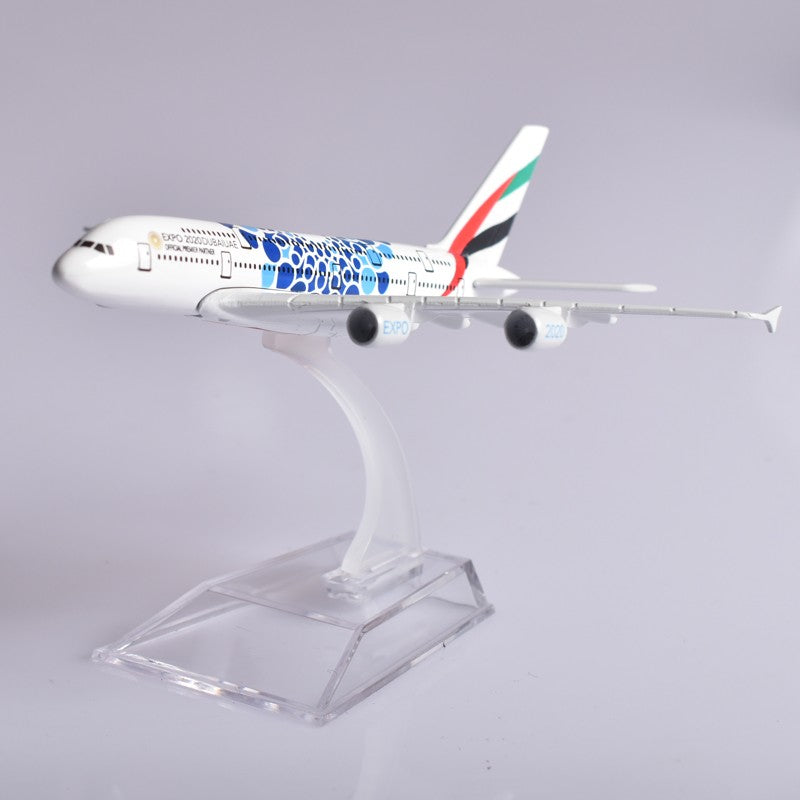 JASON TUTU Emirates Airbus A380 Aeronave Diecast Metal 1/400 Escala Miniatura Avião Modelo Aviões Dropshipping