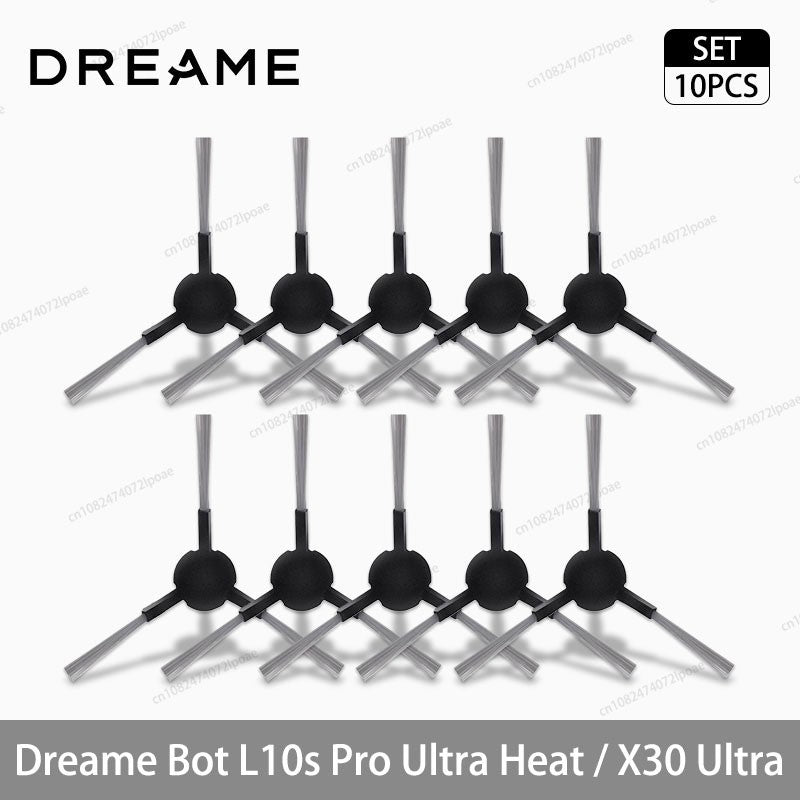 Acessórios para Robô Aspirador Dreame L10s Pro Ultra Heat / X30 Ultra: Escova Principal, Escova Lateral, Pano de Limpeza, Filtro Hepa, Saco de Pó, Peças de Reposição