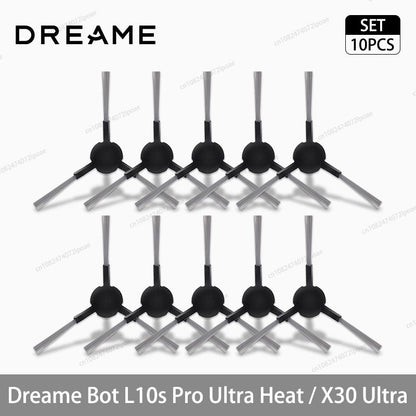 Acessórios para Robô Aspirador Dreame L10s Pro Ultra Heat / X30 Ultra: Escova Principal, Escova Lateral, Pano de Limpeza, Filtro Hepa, Saco de Pó, Peças de Reposição