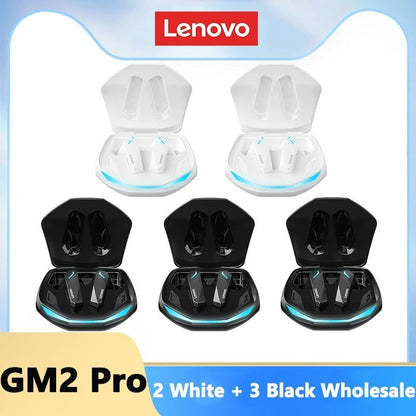 Fones de ouvido Lenovo GM2 Pro Bluetooth 5.3 Headset esportivo sem fio intra-auricular para jogos de baixa latência Dual Mode Fones de ouvido de música novos