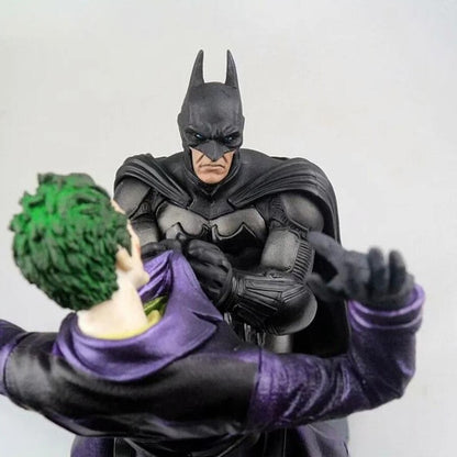 Boneco Articulado Batman VS Coringa Coleção Arkham Brinquedos Modelo Quadrinhos Anime Bruce Wayne Coringa Estatueta Com Base Estátua Grande