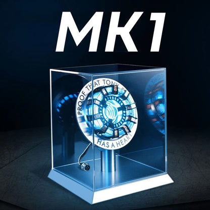 Nova Promoção: Reatores Arc Mk1 e Mk2 do Homem de Ferro Tony Stark's Heart of Mark Armor Bonecos dos Vingadores com Luzes de LED Brinquedo Lâmpada de Peito 1:1 edc
