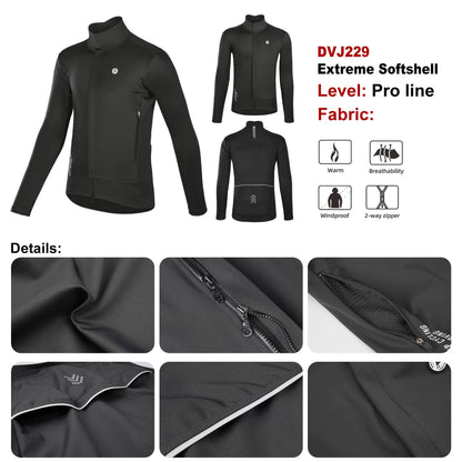 DAREVIE Cycling Jacket Winter Thermal Fleece Cycling Extreme Soft Shell Hot Warm Up Windproof 10 Water Resistance For -5~10 ?