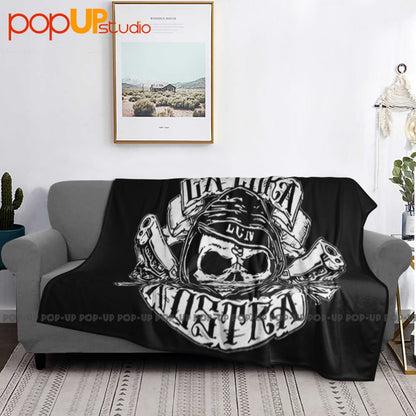 La Coka Nostra Skull Logo Hip Hop Band Manta Ultra Macia Colcha Inverno Capa de Sofá Capas de Cama