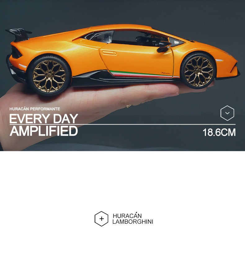 Bburago 1:24 Lamborghini Huracan Performante Carro de Liga Fundido e Veículos de Brinquedo Modelo de Carro em Miniatura para Crianças