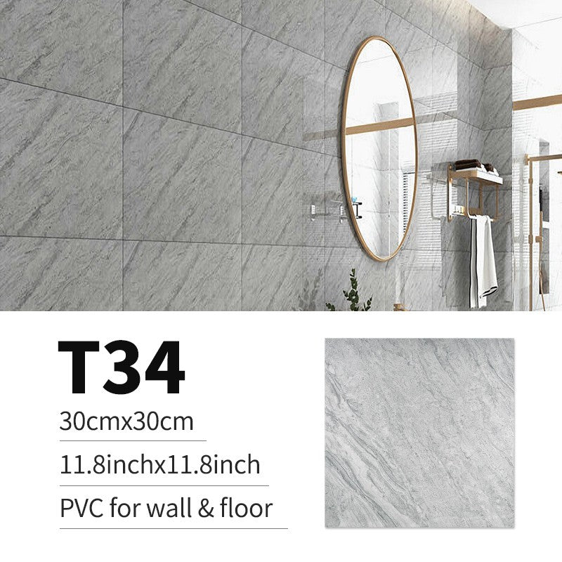 10/20pcs PVC Imitation Marble Floor Stickers Self-adhesive Wall Stickers Waterproof Bathroom Living room Moden Decoration Decals