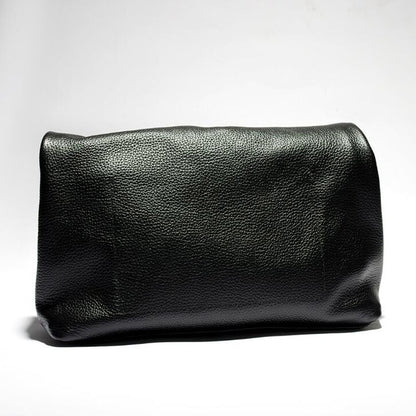 100% genuine leather Cowhide Handbag High Quality Leather Women's Foldable Designer Handbag Simple Magnet Handle Bags