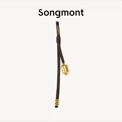 Songmont Genuine Leather Mini Bucket Bag Adjustable Drawstring Multi Straps White Black Blue Casual Chic Crossbody Bag Oversized