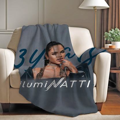 N-Natti Natasha Singer Blanket Warm And Soft Suitable For Bedroom Living Room Sofa Bed Office Travel Camping