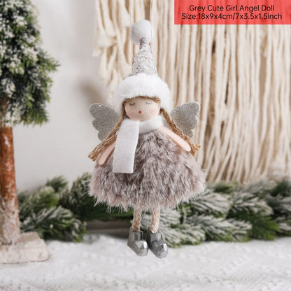 New Year 2024 Christmas Angel Dolls Xmas Tree Pendant Ornaments Navidad 2022 Christmas Decoration for Home Natal Gifts Noel Deco