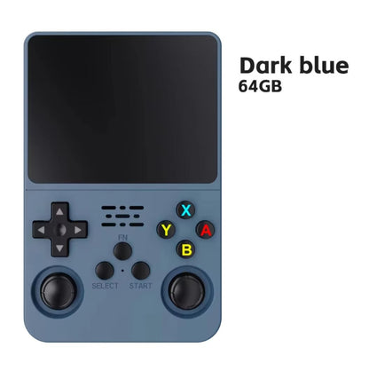 R36S Original Retro Handheld Game Player Arkos System 3.5" IPS Screen Portable 64/128GB Hall Effect Emulator Wireless Gamepad