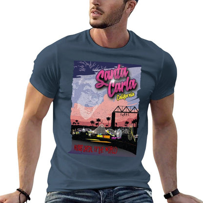 Santa Carla broadwalk T-Shirt anime t shirts oversize man tshirt black cotton t-shirt plain for man package T-Shirt