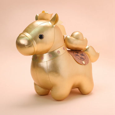 10/15/20/25cm Lucky Horse Plush Toy Pendant Year Of The Horse New Year Mascot Plush Doll Keychain Kids Gift Home Decor