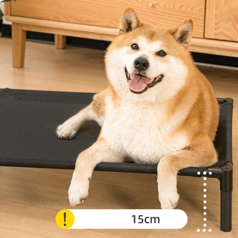 Cama Resfriadora Elevada para Cães, Respirável para Verão, Uso Interno/Externo, Acampamento, Cama Elevada Removível para Animais de Estimação, Suprimentos para Canil
