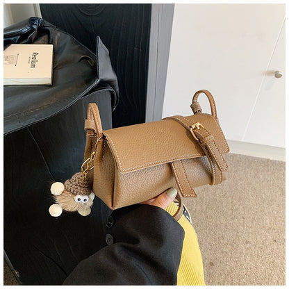 New Retro Pillow Bag Simple Solid Color Versatile Personality Single Shoulder Crossbody Bag Fashionable Niche Women's Bag