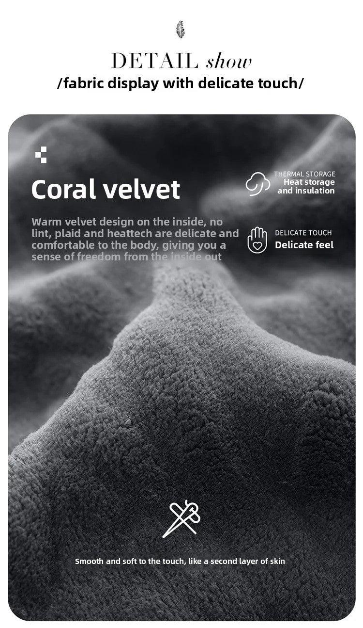 Men's Thickened Coral Fleece Pajama Pants Home Leisure Velvet Plush Winter Warm Large Size Sleepwear Comfortable Soft Fabric