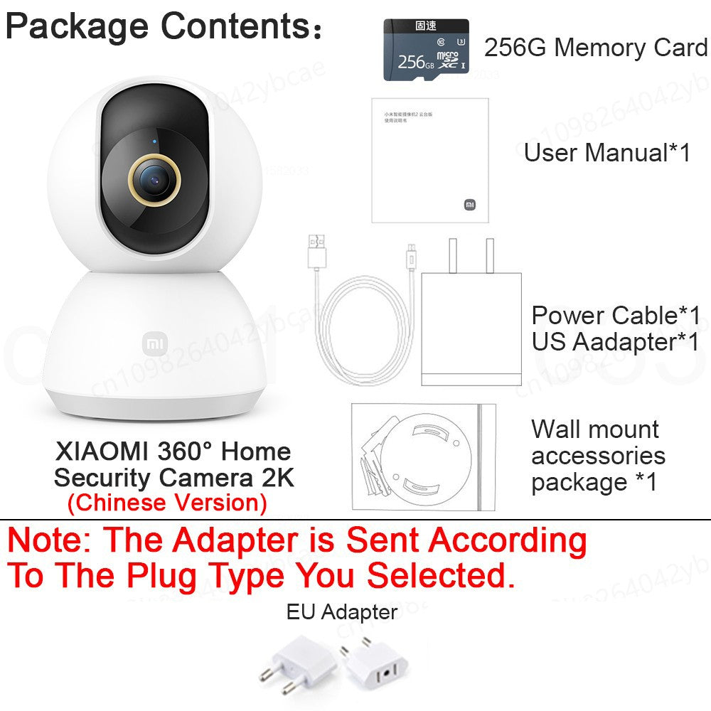 XIAOMI Home Security Intelligent Wifi Camera PTZ 2K,Color Night Vision,Two?Way Audio,AI Human Face Detection,Chinese Version