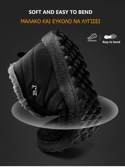 Men Boots 2025 Winter Shoes For Men Waterproof Snow Boots Winter Botas Hombre Warm Fur Ankle Boots Mens Botines