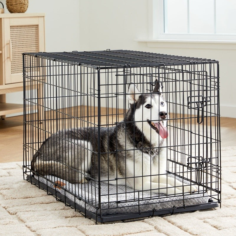 Tapete Aconchegante para Caixa de Cachorro, Espuma Pelúcia Acolchoada com Borda, Suporte para Animais de Estimação Lavável, Cama para Caixa de 30 Polegadas